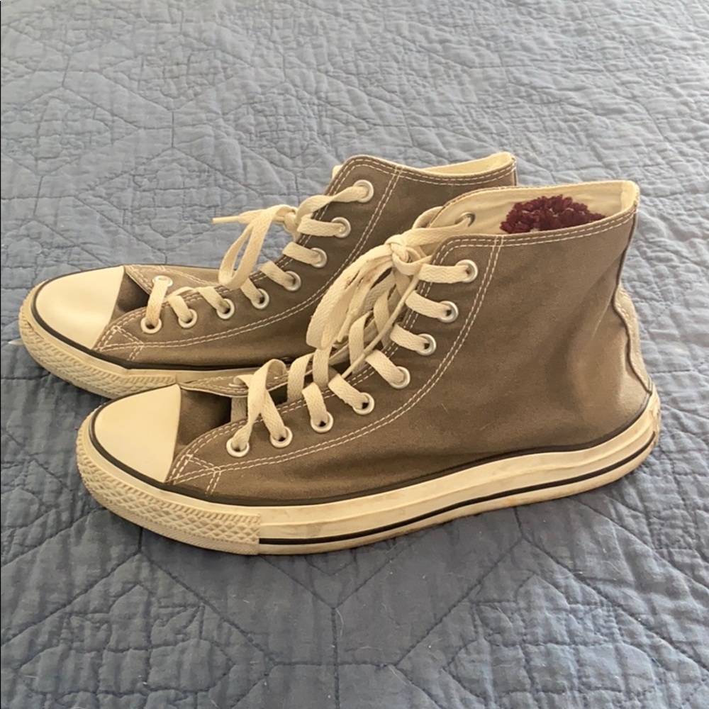 Hand Embroidered Converse Grey Size 11 - Picture 6 of 6